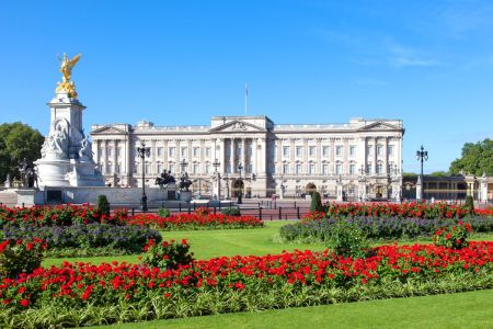 Facciata principale di Buckingham Palace a Londra