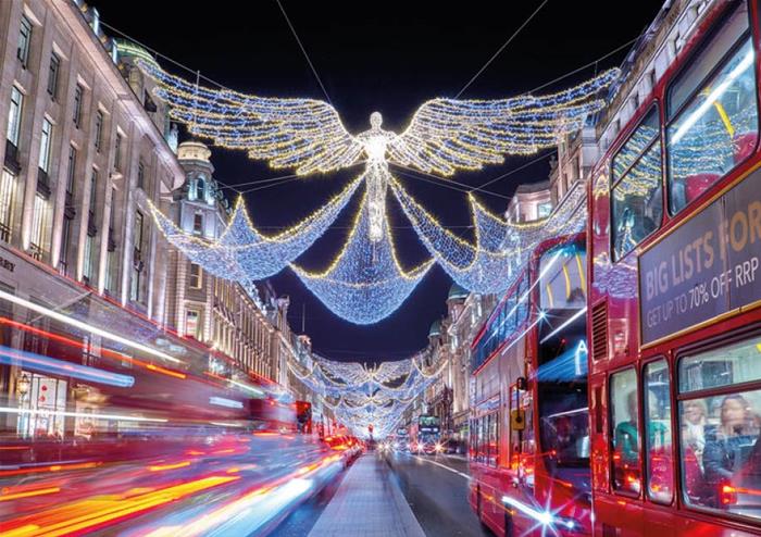 Tour delle luci di Natale a Londra in bus