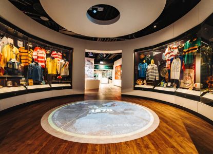 Esposizione dedicata alla storia del rugby nel World Rugby Museum.