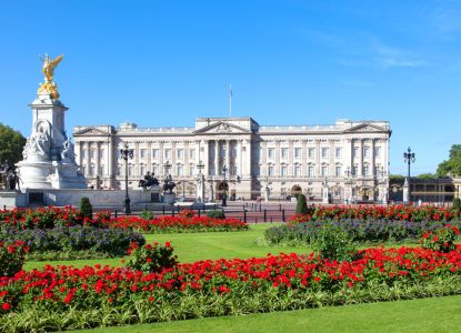 Facciata principale di Buckingham Palace a Londra