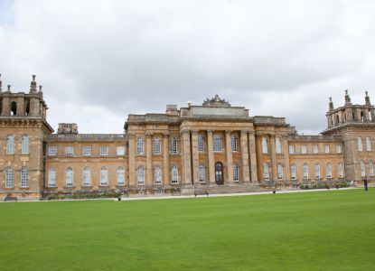Facciata principale di Blenheim Palace, sito UNESCO