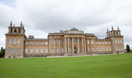 Facciata principale di Blenheim Palace, sito UNESCO