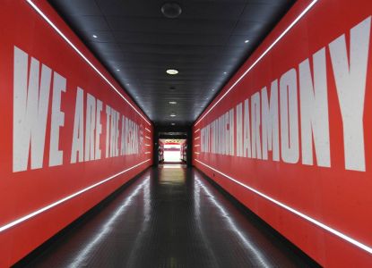 Il tunnel dell’Arsenal incluso nel percorso dietro le quinte dello stadio.