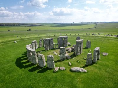 Veduta aerea del cerchio di Stonehenge