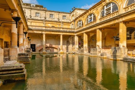 Interni Terme Romane di Bath, vasca principale