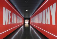Il tunnel dell’Arsenal incluso nel percorso dietro le quinte dello stadio.