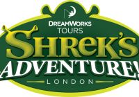 Logo ufficiale dell’attrazione Shrek’s Adventure London.