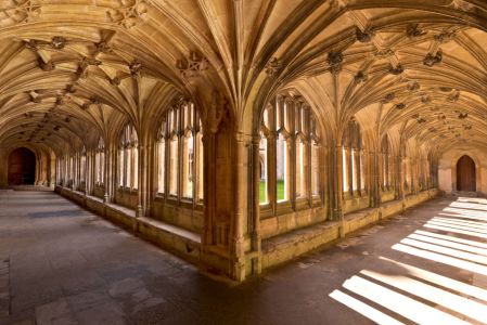 Soffitto a volta del chiostro, set film Harry Potter a Oxford