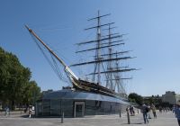Il celebre veliero Cutty Sark, uno dei luoghi più rappresentativi del quartiere di Greenwich.