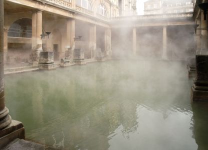 Interni Terme Romane di Bath con vapore