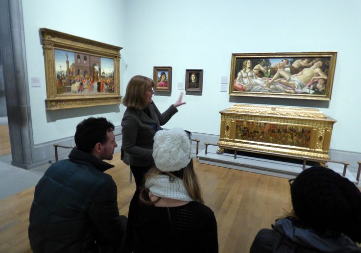 Ammirerai i dipinti di Leonardo da Vinci, Tiziano, Michelangelo, Caravaggio e molti altri