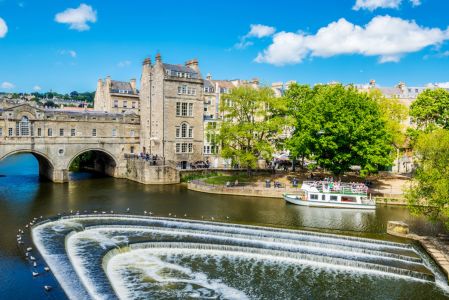 Ponte Pulteney e fiume Avon a Bath