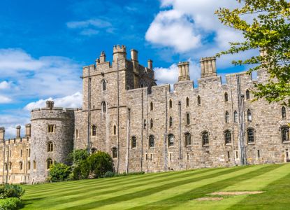 Vista esterna Castello di Windsor e giardini