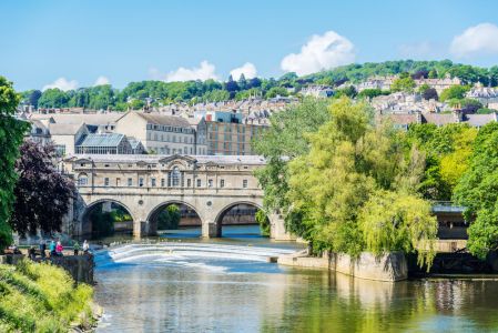 Panorama di Bath e del fiume Avon nel tour Bath e Cotswolds