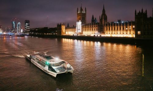 Tour in barca serale a Londra: Illuminated River Cruise