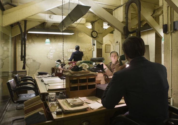 Ricostruzione della sala operativa utilizzata durante la Seconda guerra mondiale.