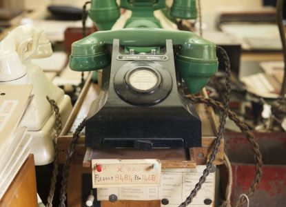 Telefono conservato negli uffici sotterranei del governo britannico.