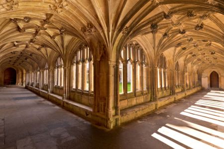 Soffitto a volta del chiostro, set film Harry Potter a Oxford