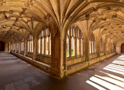 Soffitto a volta del chiostro, set film Harry Potter a Oxford